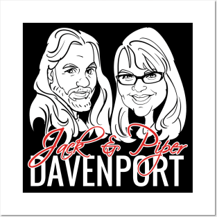 Jack & Piper Davenport - Caricature Logo Posters and Art